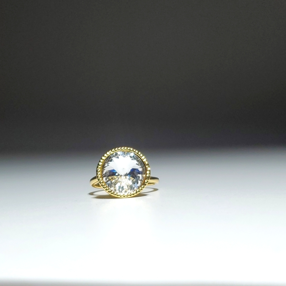 Ted Baker Rada Crystal Rivoli Ring - Picture 2 of 4